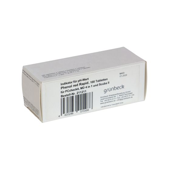 Grünbeck Indikator für pH-Wert, 100 Tabletten