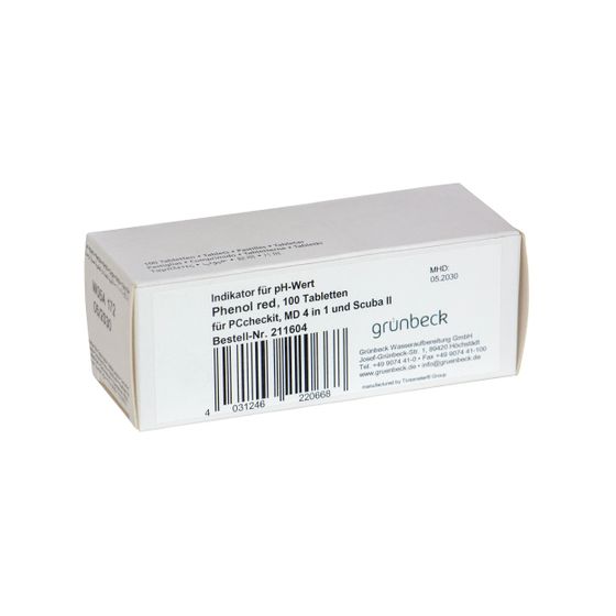 Grünbeck Indikator Phenolred, 100 Tabletten