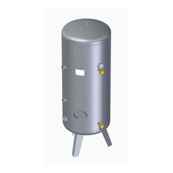 Grünbeck Druckwasserbehälter 300L, 6 bar, 550x1600mm, Stahl feuerverzinkt, 530515