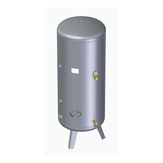 Grünbeck Druckwasserbehälter 500L 6 bar, 650x1900mm, Stahl feuerverzinkt, 530525