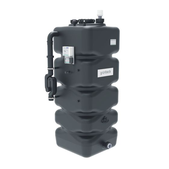 Grünbeck Reinwasser-Basisbehälter GT-X 1000, 1000L, 230V, mit Sterilluftfilter 0,2um und Pegelmesssonde, 960x860x2200mm, PE