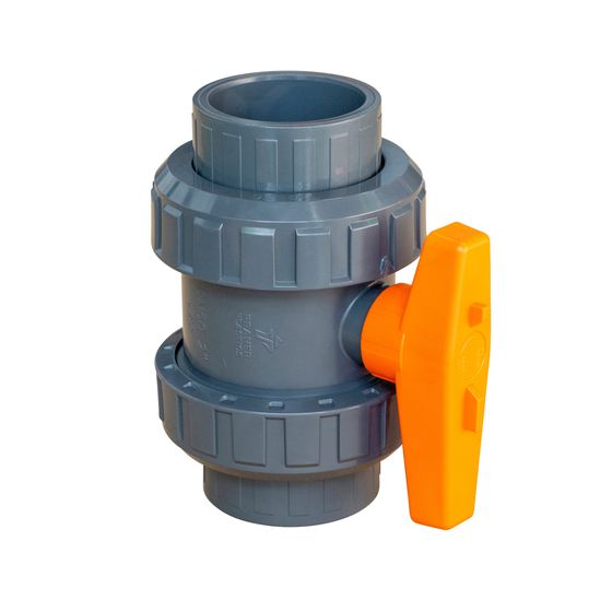 Grünbeck Kugelhahn S6 DN 50 mit Klebemuffen, PVC