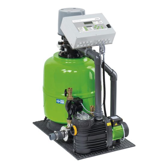 Grünbeck Geno-mat Filteranlage F 500 AK, DS, vollautomatisch, mit Kompaktwärmetauscher WT-K 42, 6/8cbm/h, 240460