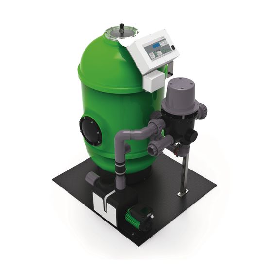 Grünbeck Geno-mat Filteranlage F 800 A, WS Eco, vollautomatisch, 21,5/21,5cbm/h, DN 80, 242465