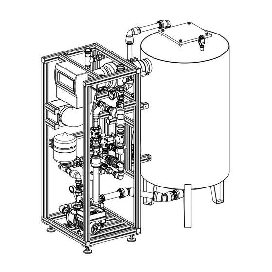 Grünbeck Oxidationsfilteranlage fermaliQ:MB5000, 5,0m3/h, DN 32/DN 50, 1060x1800x1830mm, 230V, Edelstahl/Aluminium