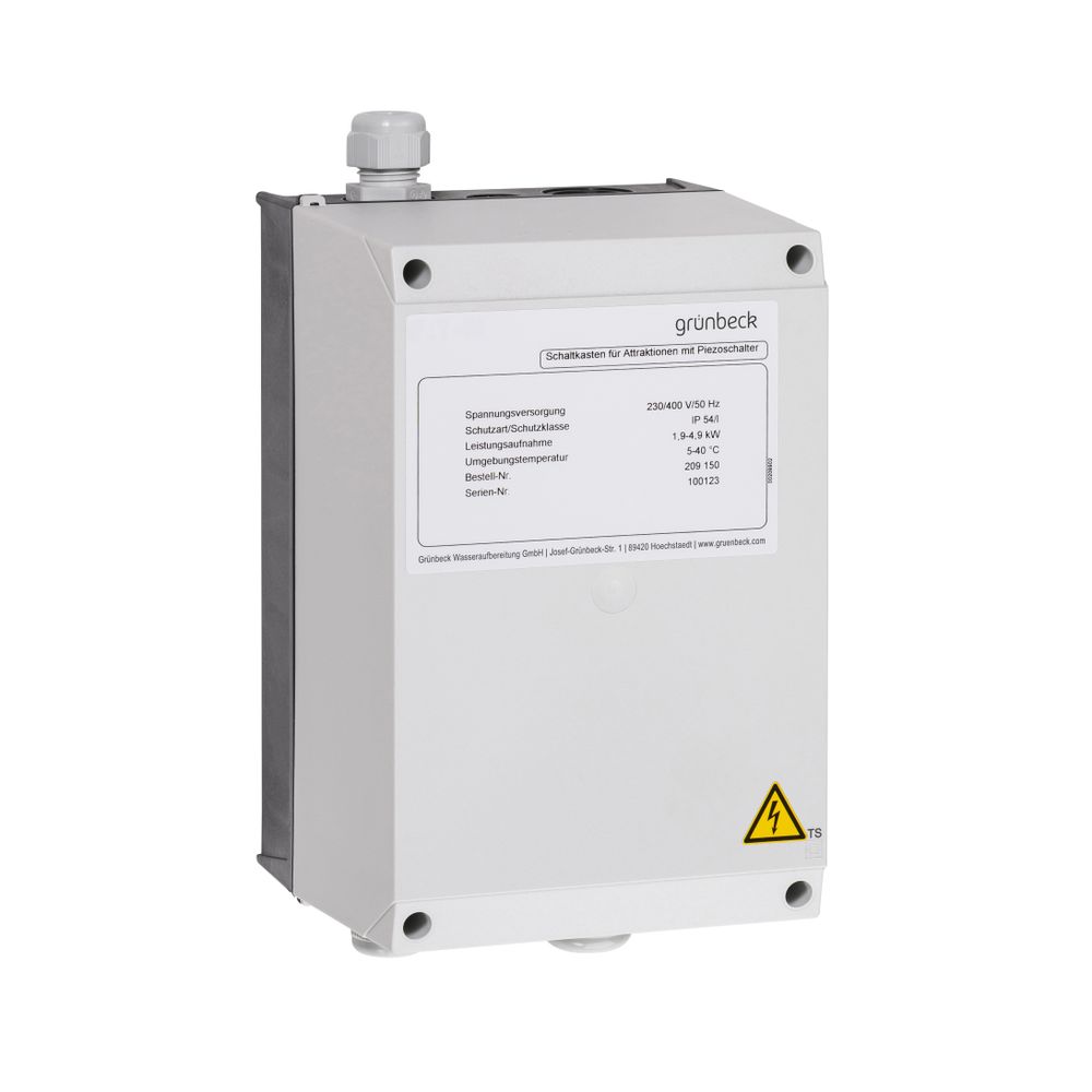 Grünbeck Schaltkasten für Attraktionen mit Piezoschalter, 1,9-4,9kW... GRUENBECK-209150 4031246672559 (Abb. 1)