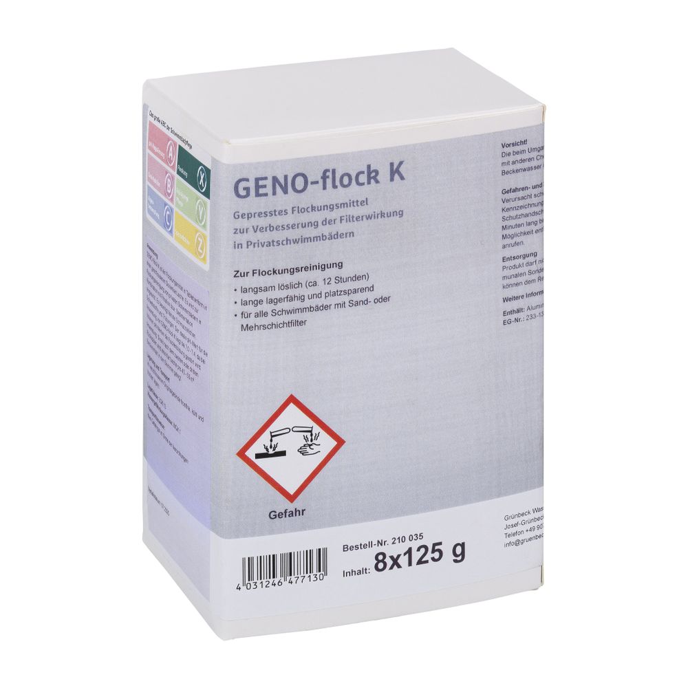Grünbeck GENO-flock K 125g pro Kartusche, 8 Kartuschen im Karton... GRUENBECK-210035 4031246477130 (Abb. 3)