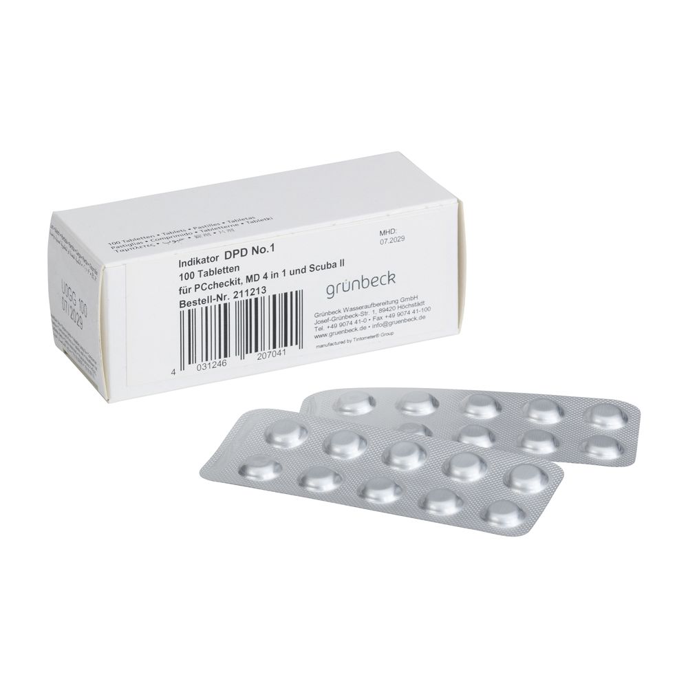 Grünbeck Ersatz-Indikator DPD 1 100 Tabletten... GRUENBECK-211213 4031246207041 (Abb. 1)