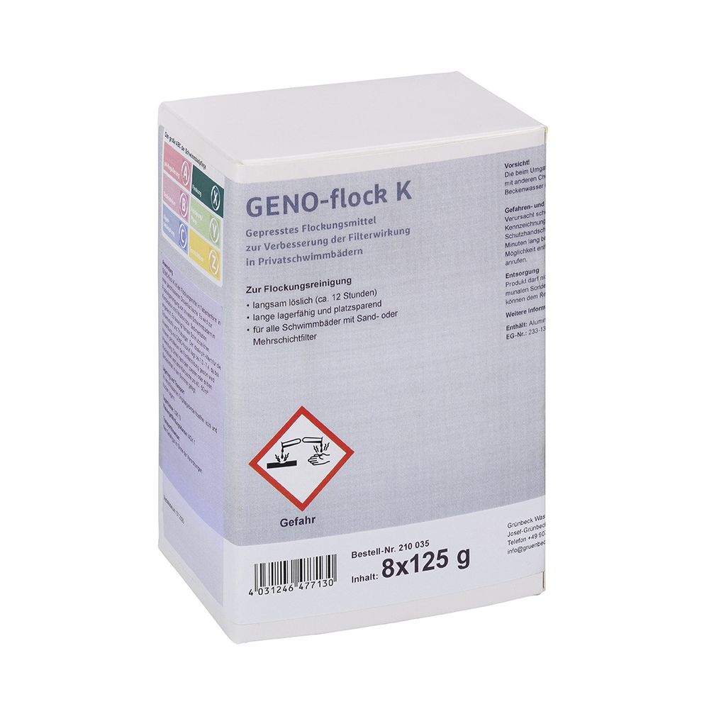 Grünbeck GENO-flock K 125g pro Kartusche, 8 Kartuschen im Karton... GRUENBECK-210035 4031246477130 (Abb. 2)