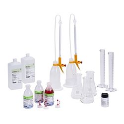 Grünbeck Wasserprüfeinrichtungs Set, 2 Büretten, 3 Erlenmeyerkolben, 2 Meßzylindern, ... GRUENBECK-170109 4031246011808 (Abb. 1)