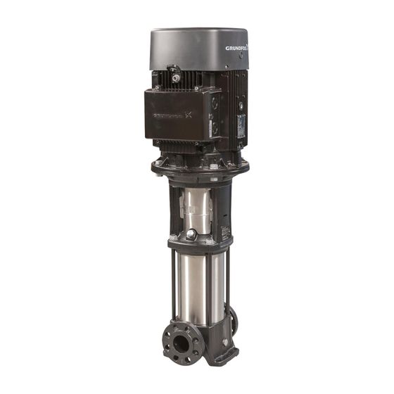 Grundfos Vertikale Kreiselpumpe CR 5-18 A-FGJ-A-E-HQQE, 3x400DV max. 25 bar max. Förderh. 122,7m Volumenstr. 5,8m3/h