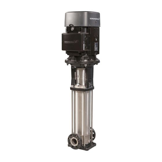 Grundfos Vertikale Kreiselpumpe CRN 1-25 A-FGJ-A-E-HQQE, 3x230/400V max. 25 bar max. Förderh. 155,9m Volumenstr. 1,8m3/h