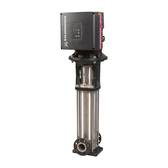 Grundfos Vertikale Kreiselpumpe CRNE 10-1 A-FGJ-A-E-HQQE, 1x200-240V max. 25 bar max. Förderh. 14,2m Volumenstr. 10,43m3/h