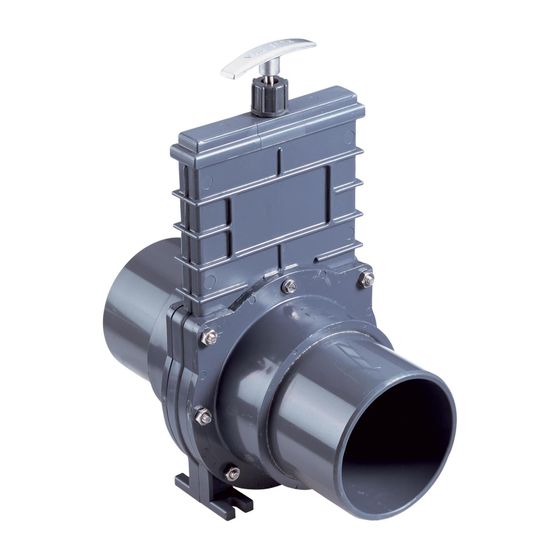 Grundfos Absperr-Zulaufschieber DN 100 PVC, Zubehör für Hebeanlagen
