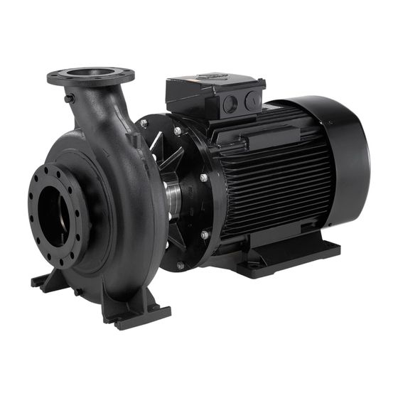 Grundfos Blockpumpe NB 150-250/262 EUP A-F1-A-BQQE, 1470/min 30kW 10 bar, Förderhöhe 19m max. Volumenstrom 553,73m3/h