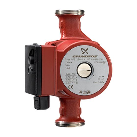 Grundfos Zirkulationspumpe UP 20-15 N, 10 bar Einbaulänge 150mm max. Förderhöhe 1,5m Volumenstrom 1,13m3/h
