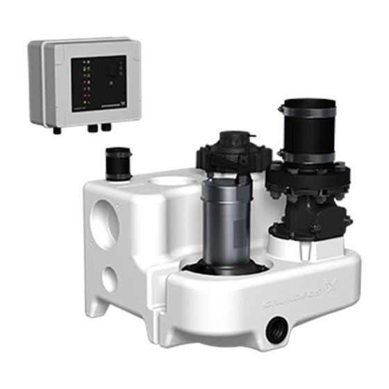 Grundfos Fäkalienhebeanlage Multilift MSS.11.1.2, 460x522x510mm 1x230V 1,1kW, 2760/min max. Förderhöhe 10,4m