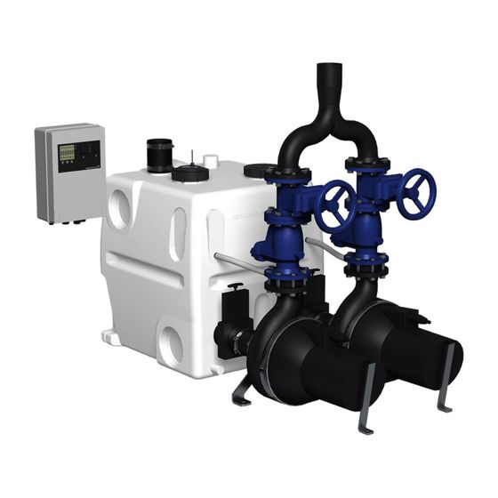 Grundfos Fäkalienhebeanlage Multilift MD1.80.80.75.4.51D/450.SL, 900x1908x900mm 3x400V 7,5kW, 1455/min max. Förderhöhe 24,5m