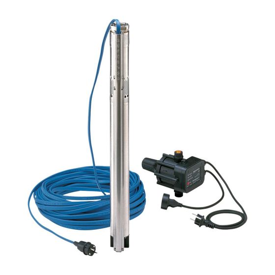 Grundfos Unterwasserpumpe Beregnungspaket SQ2-55, 0,7kW Volumenstrom 2m3/h mit 30m Kabel