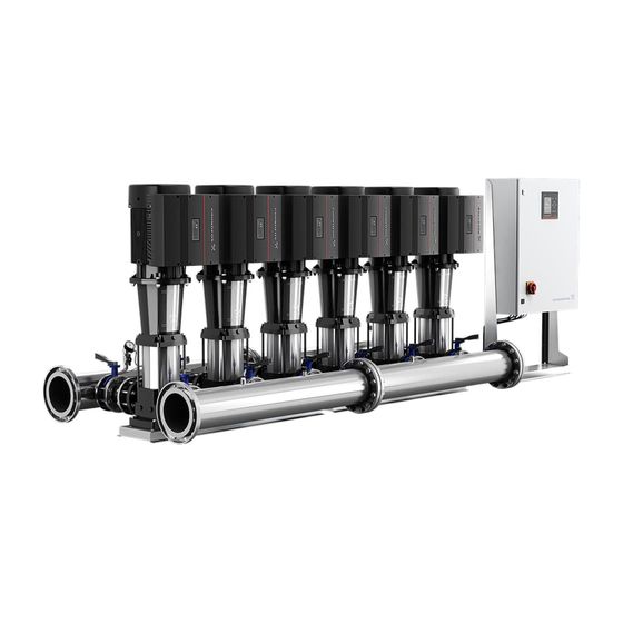 Grundfos Druckerhöhungsanlage Hydro MPC-E 6 CR 64-3-1, 1800x1390mm 30kW 16 bar max. Förderh. 116,4m max. Volumenstrom 460m3/h