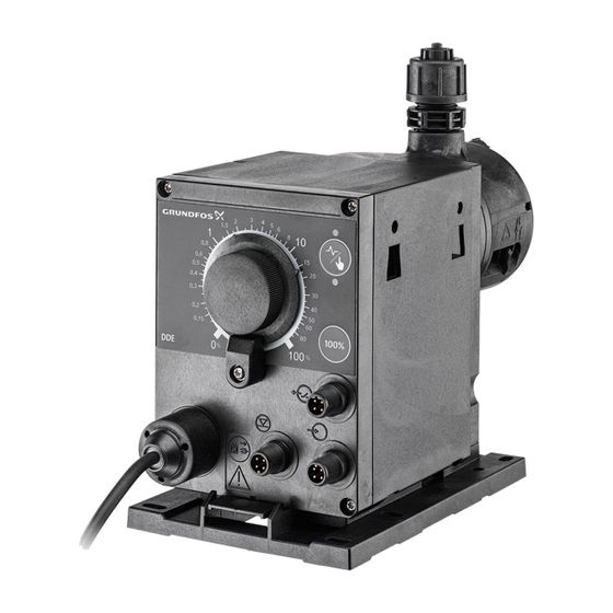 Grundfos Digitale Dosierpumpe DDE 6-10 P-PV/V/C-X-31U2U2FG 19W, max. Betriebsdruck 10 bar max. Volumenstrom 6l/h, PVDF