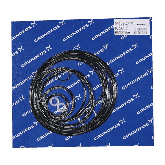 Grundfos O-Ringe Reparatursatz, 2-polig 7,5kW / 4-polig 5,5kW, 96102369