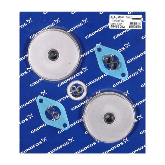 Grundfos Verschleißteile für CR(I/N)1s/1/3, 19 Stufen, SiC, 96455092