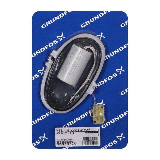 Grundfos Kippschalter Reparatursatz für Sololift und C-3, 96575710