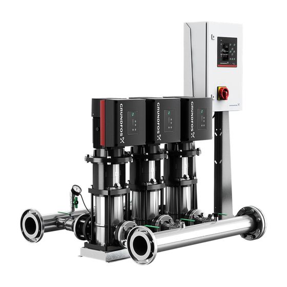 Grundfos Druckerhöhungsanlage Hydro MPC-E 3 CRIE 20-2, 1460x1155mm 4kW 16 bar max. Förderh. 41,9m max. Volumenstrom 72m3/h