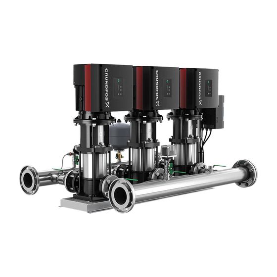 Grundfos Druckerhöhungsanlage Hydro Multi-E 3 CRIE 20-4, 991x1184mm 7,5kW 16 bar max. Förderh. 85m max. Volumenstrom 109m3/h