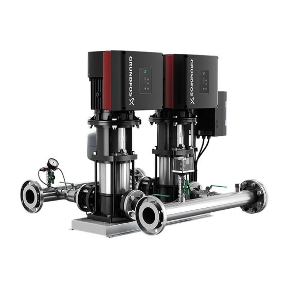Grundfos Druckerhöhungsanlage Hydro Multi-E 2 CRIE 15-2, 814x1174mm 3kW 10 bar max. Förderh. 41m max. Volumenstrom 60m3/h