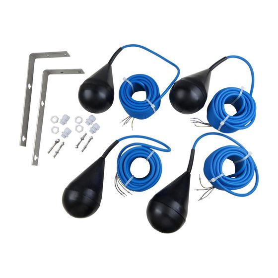 Grundfos Abwasser-Schwimmerschalter 4er Set Ex, Zubehör für Schmutz- / Abwasserpumpe