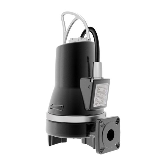Grundfos Abwasserpumpe mit Schneidwerk SEG.40.09.2.50B, 0,9kW 3x400V 6 bar max. Förderhöhe 14,4m