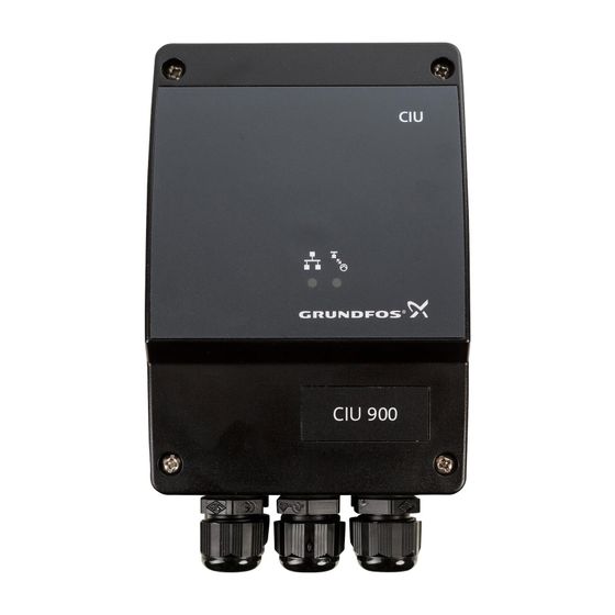 Grundfos Steuer- und Regelsystem CIU 900 Modul, Kommunikationsschnittstelle