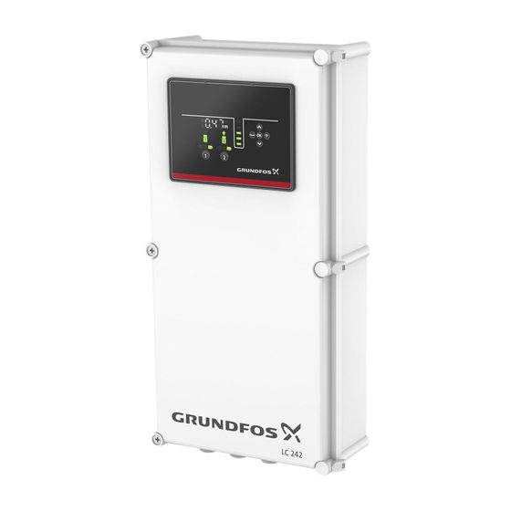 Grundfos Steuer- und Regelsystem LC 242 2x 0,8-2,7 DOL, 560x280mm 3x400V IP54 ohne Netzschalter, Kunststoff