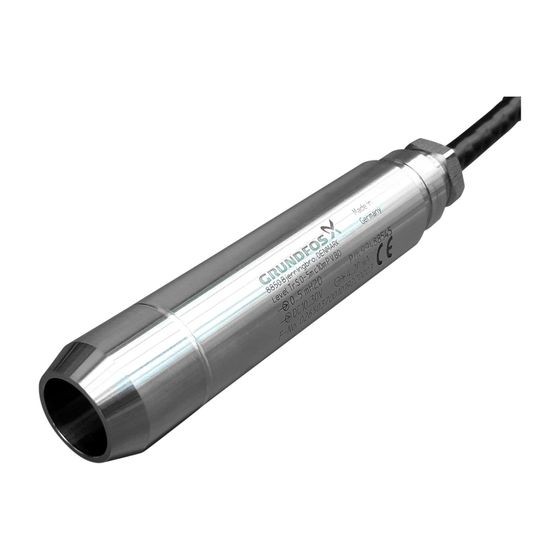 Grundfos Niveausensor Niveaugeber S 0-4m c10m P V BO, IP68 Messbereich 0-4m mit 10m Kabel