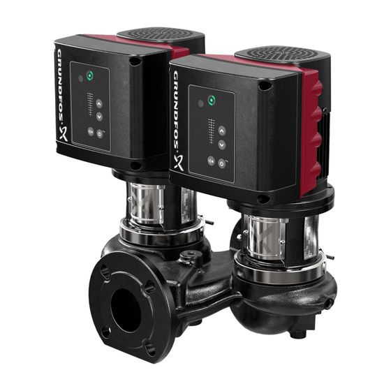Grundfos Trockenläuferpumpe elektronisch geregelt TPE2 D 40-200 N-A-F-A-BQQE-GYC, 1x200-240V 6,8-5,7A 10 bar 20m 32m3/h