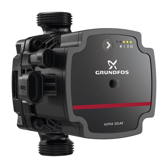 Grundfos Hocheffizienz Umwälzpumpe ALPHA Solar15-75 130mm, PN10 230V 1