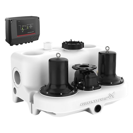Grundfos Fäkalienhebeanlage Multilift MD.12.3.4, 509x722x868mm 3x400V 1,5kW, 1430/min max. Förderhöhe 8,5m