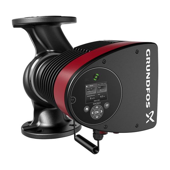 Grundfos Umwälzpumpe elektronisch geregelt MAGNA3 65-120F, PN 6/10 230V, 340mm max. Förderh. 12m max. Volumenst. 42,5m3/h
