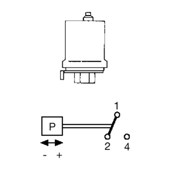 Grundfos Druckschalter FF4-32 2-32 bar 1polig, Zubehör für Unterwasserpumpen