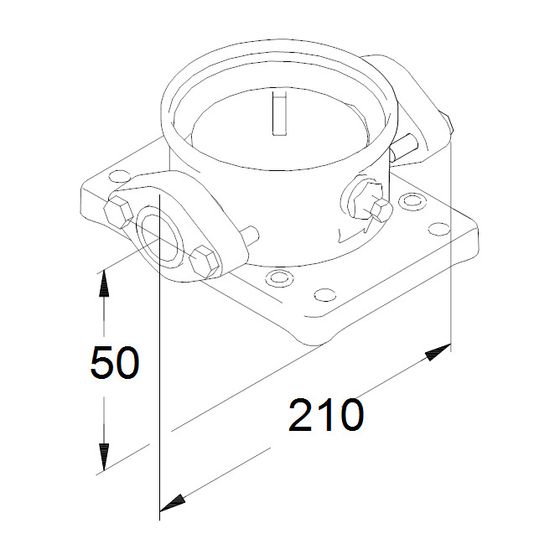Grundfos Ovalflanschsatz Rp 1 1/4