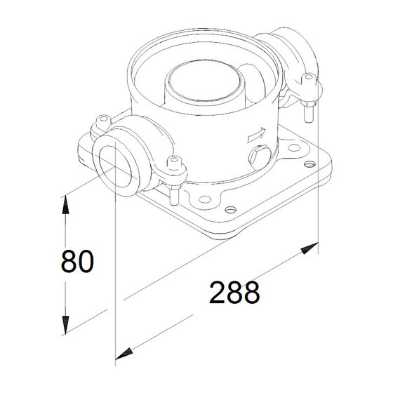 Grundfos Union Adapter CRN10,15,20 2 3/4