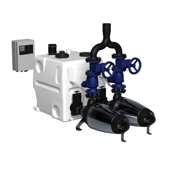 GRUNDFOS Fäkalienhebeanlage Multilift MD1.80.80.55.4.51D/400 3x400V 5,5kW
