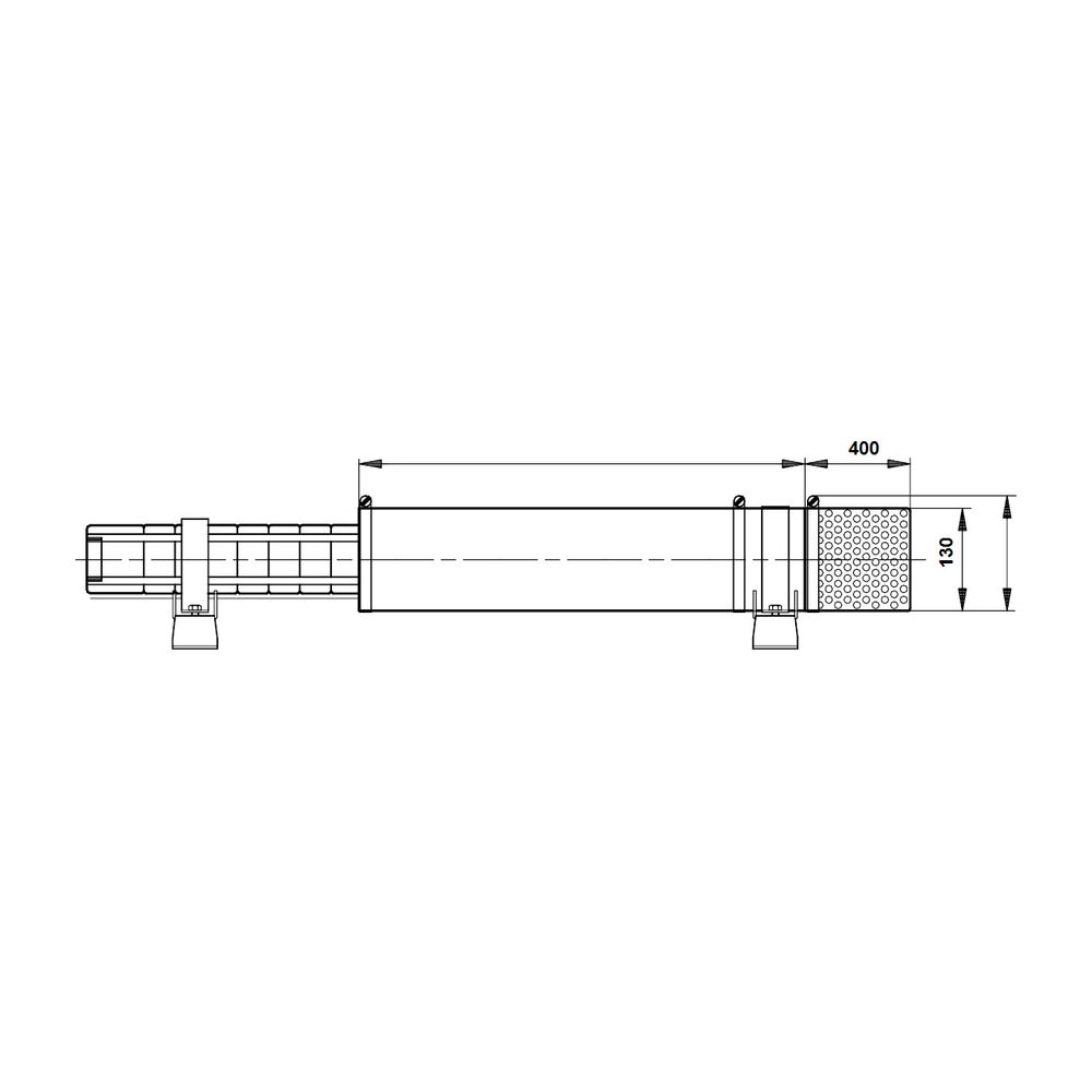 Grundfos Kühlmantel D115(130)x400mm für 4", Zubehör für Unterwasserpumpen SP1A-SP14,... GRUNDFOS-96937110 5700314095833 (Abb. 3)