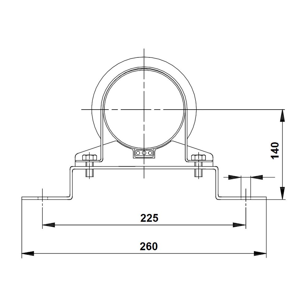 Grundfos Auflageschellensatz D182/D135 2 Stück, Zubehör für Unterwasserpumpen SP46, ... GRUNDFOS-96957524 5700314565169 (Abb. 3)