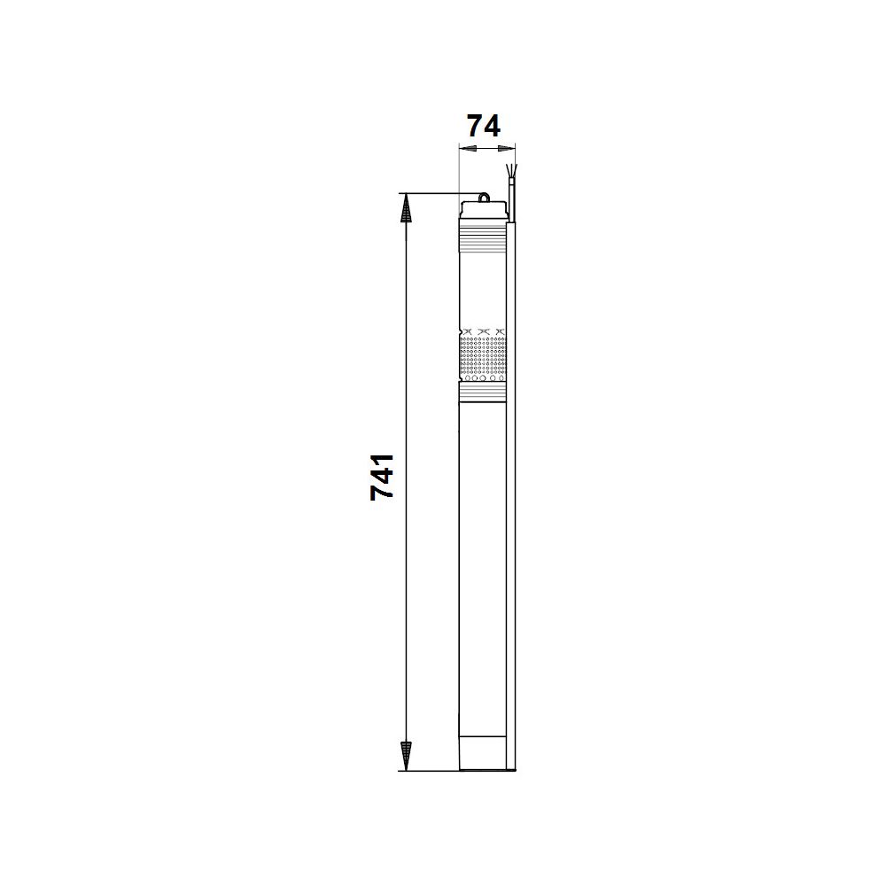Grundfos Unterwasserpumpe SQE 1-65, 0,7kW max. Arbeitsdruck 15 bar, Volumenstrom 1m3... GRUNDFOS-96510142 5700396502281 (Abb. 3)