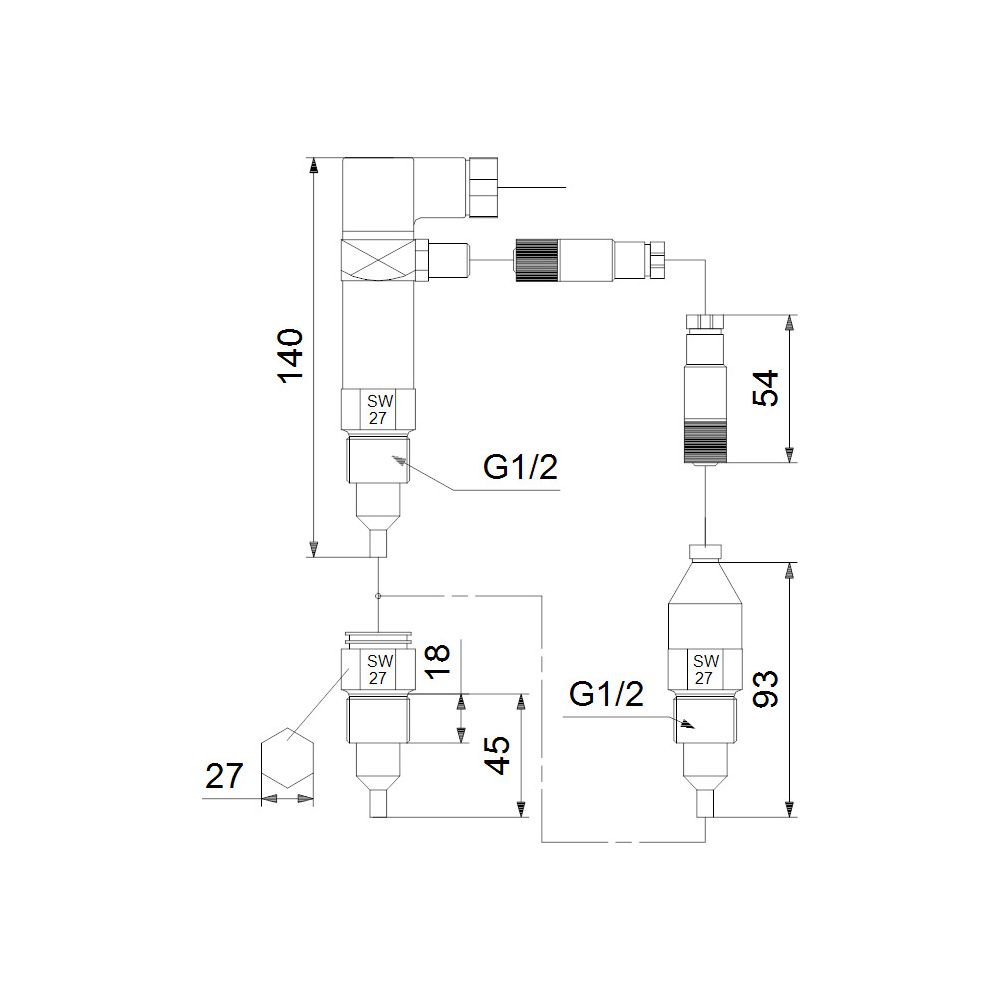 Grundfos Differenztemperaturgeber ESTD 0-20K, Zubehör für Trockenläuferpumpen... GRUNDFOS-96409362 5700391268533 (Abb. 3)