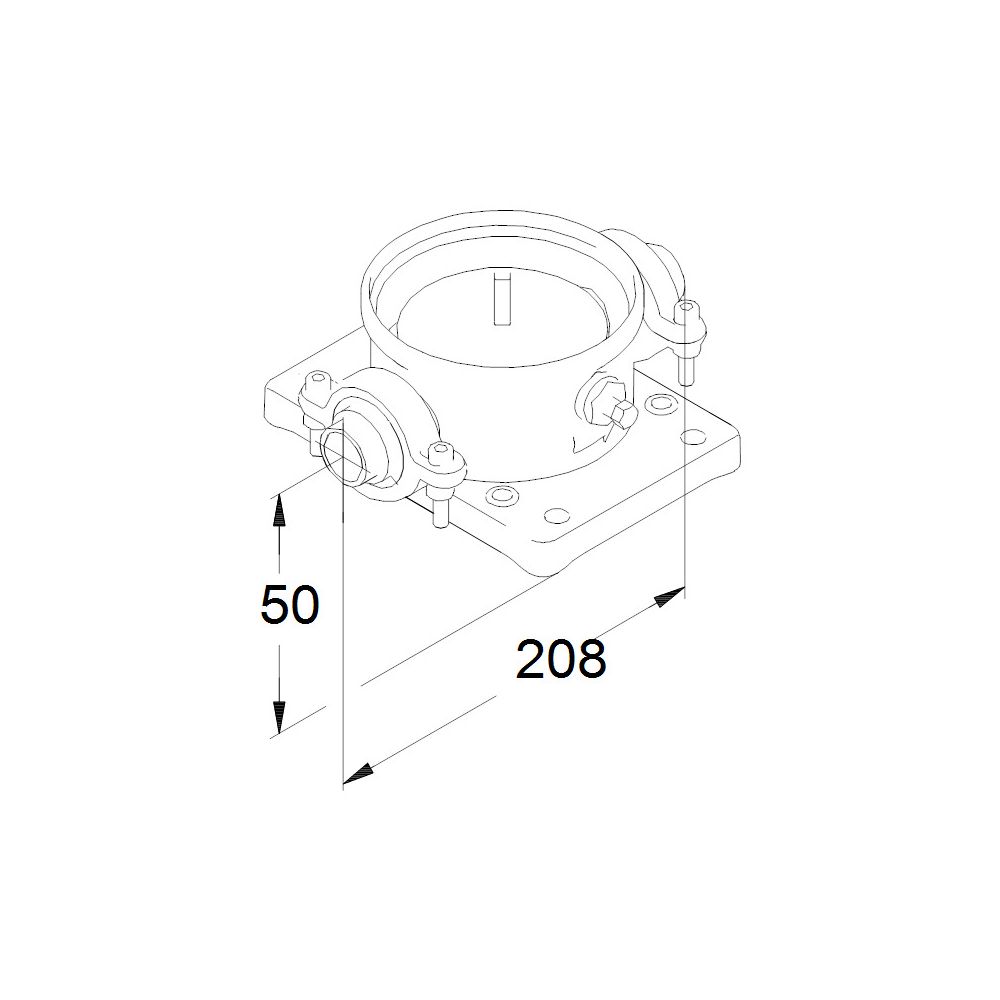 Grundfos Clamp-Kupplung komplett CRN1,3,5 EPDM, Verbindung 59/Rp 1", Zubehör für verti... GRUNDFOS-405280 5700390135744 (Abb. 3)