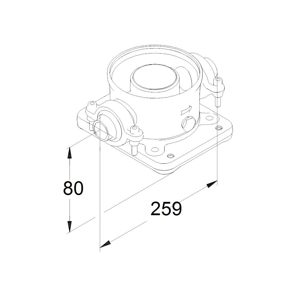 Grundfos Clamp-Kupplung komplett EPDM, Verbindung 60,3/DN 50, Mechanisches Zubehör zum... GRUNDFOS-335251 5700390035372 (Abb. 3)